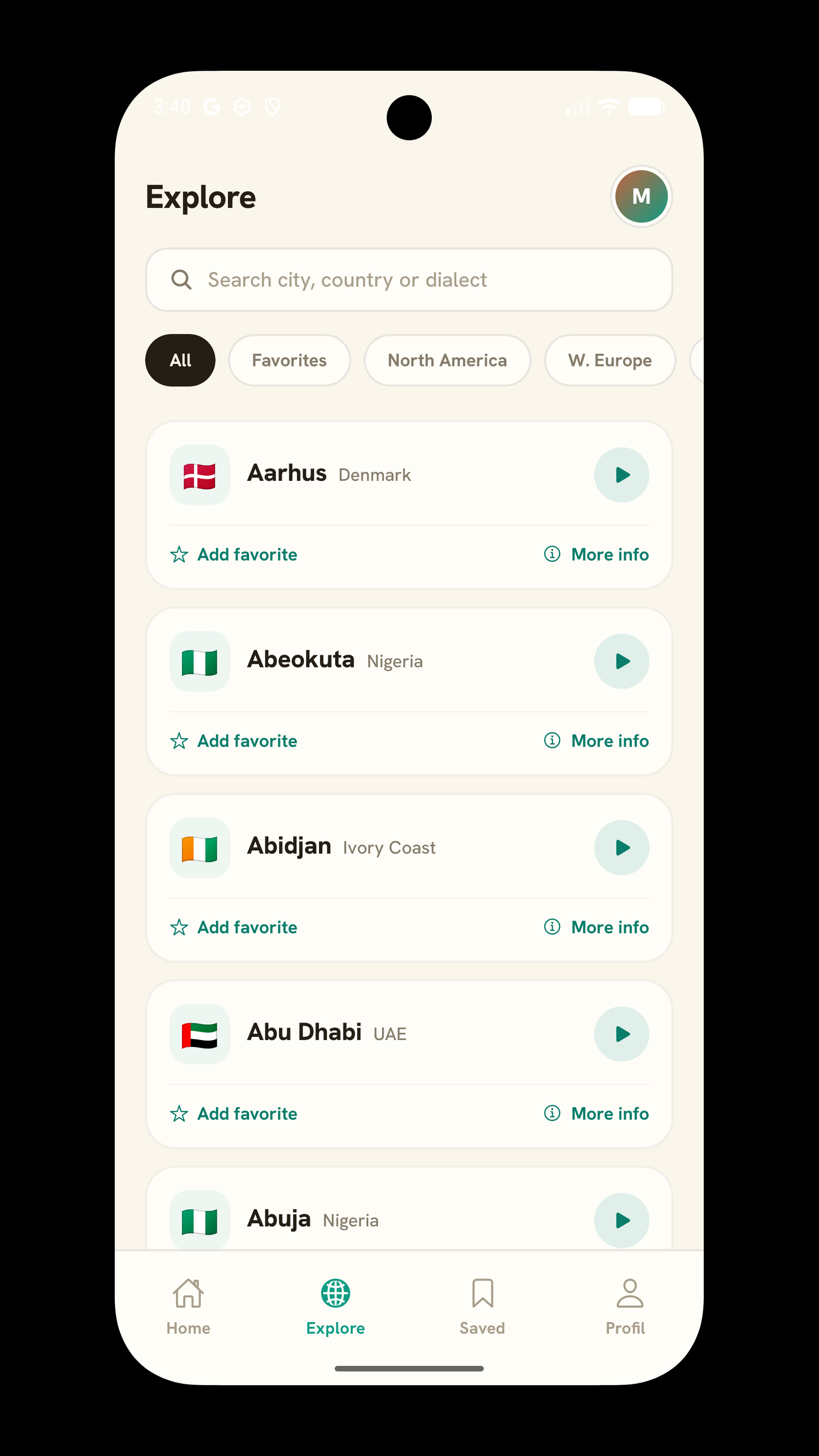 Explore 459 dialects